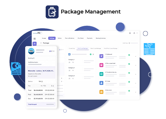 eVoyager cruise booking and management solution logo